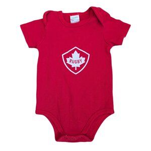KavKas Red Rugby Canada Onesie 3-6m